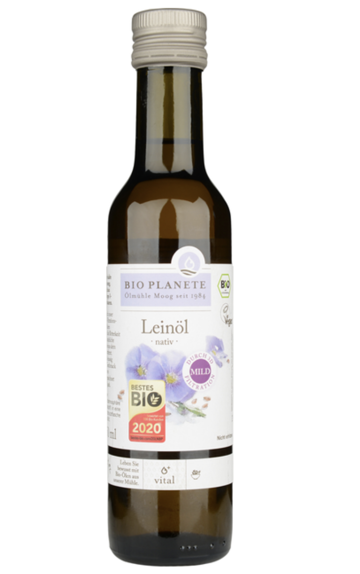 Олія лляна Bio Planete неочищена органічна 250мл